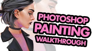 Digital Painting Workflow in Photoshop [upl. by Ahsel]