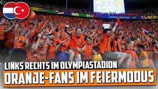 Oranje im Feiermodus Unglaubliche Reaktionen der niederländischen Fans links rechts im stadion [upl. by Einafets]