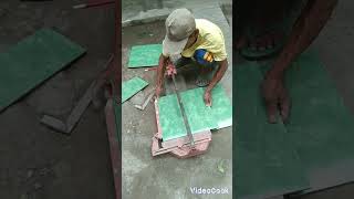 Alat pemotong keramik granite manual tile cutter tukang keramik granite [upl. by Youlton914]