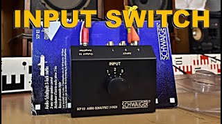 SCHWAIGER SCP 03 AudioSchaltpult 3Fach Input Selector Switch Box 3Way RCA stereo [upl. by Bowers206]