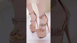 Beautiful latest heels 👠 sandals design for women girls ll heelssandals design trendingshorts [upl. by Natascha471]