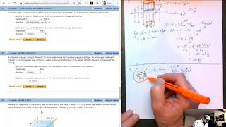 Solution to Serway and Jewetts Chapter 24 Problem 29 on Gauss Law [upl. by Ellenrad301]