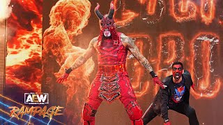 EXCLUSIVE Rampage entrances for Penta El Zero Miedo vs Komander vs Vikingo  11323 AEW Rampage [upl. by Caia]