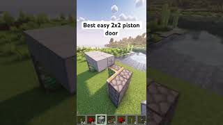 Best 2X2 Piston door minecraft pistondoor redstone [upl. by Vani]