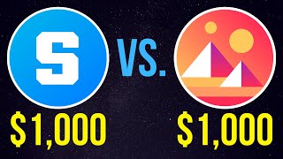 1000 Sandbox vs 1000 Decentraland – Who Wins  SAND or MANA [upl. by Klara]