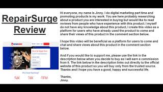 RepairSurge Review  Find Honest Reviews Of RepairSurge In The Comments [upl. by Peck177]