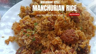 Rpestaurant style tasty Manchurian rice precipe बहुत ही स्वादिष्ट रेसिपी [upl. by Weinberg]