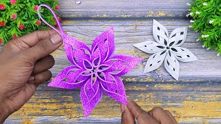 Hanging Christmas Snowflakes Ornaments ❄ Xmas Dollar Tree ❄ 2024 Hobby Lobby Christmas Tree Decor [upl. by Matias]