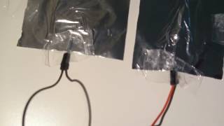 Simple variable capacitor demo with aluminium foil and arduino uno [upl. by Oivaf]