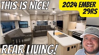 2024 Ember 29RS  Rear Living Travel Trailer with WASHER amp DRYER PREP [upl. by Birk118]