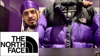 THE NORTH FACE PURPLE RETRO NUPTSE JACKET UNBOXING  REVIEW [upl. by Neill]