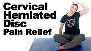 10 Best Cervical Herniated Disc Exercises amp Stretches  Ask Doctor Jo [upl. by Kcirdehs]