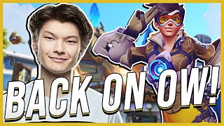 SEN Sinatraa  BACK ON OVERWATCH Tracer Gameplay  FUNNY CLIPS FROM STREAM [upl. by Goines]