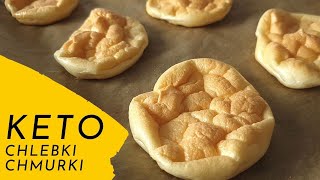 KETO chlebek jak chmurka tylko 3 składniki i pieczywo gotowe 😋😍 Chlebki chmurki [upl. by Osnofla]