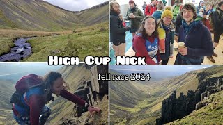 High Cup Nick fell race  stunning views treacherous mud exciting climb and exhilarating descent [upl. by Onia82]