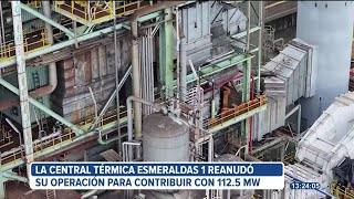 La central térmica de Esmeraldas reanudó sus operaciones [upl. by Nylekoorb259]