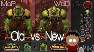 WoW  Character Comparison  Old vs New 4K [upl. by Dymphia]