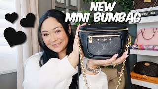 🖤NEW🖤 LOUIS VUITTON UNBOXING  BLACK EMPREINTE LEATHER MINI BUMBAG [upl. by Robinetta]