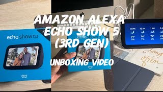 Amazon Alexa Echo Show 5 3rd generation Unboxing Video [upl. by Aicirtam673]