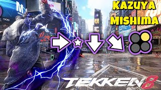 Tekken 8  Minute Hardest Combos  Kazuya Mishima EWGF [upl. by Call270]