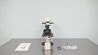 Inverted Phase Contrast Microscope  2023 Unused ID 19154 [upl. by Katlin]