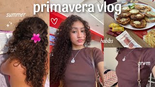 PRIMAVERA VLOG  romantizando a rotina dias de calor em sp recebidos da shein grwm💗 [upl. by Notnek]