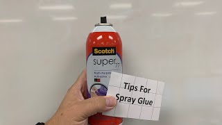 Tips for Spray Glue Adhesive [upl. by Gaither638]