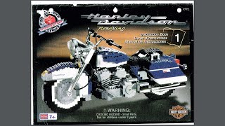 Harley Davidson Road King Instructions  Probuilder  Bauanleitung  9770  MEGA Bloks  Construx 1 [upl. by Estus]