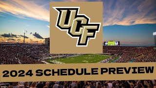 UCF 2024 College Football Schedule PreviewProjected Record [upl. by Ronoel925]