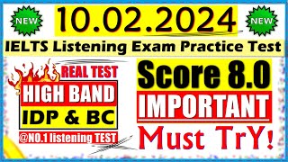 IELTS LISTENING PRACTICE TEST 2024 WITH ANSWERS  10022024 [upl. by Stahl557]