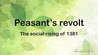 Peasant’s Revolt 1381 Social History of England Explained in Tamil [upl. by Arjan]