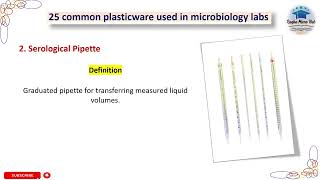 2 Serological Pipette 25 common plasticware used in microbiology labs microbiology laboratory [upl. by Anaejer]