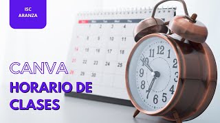 HORARIO ESCOLAR Canva [upl. by Eidac]