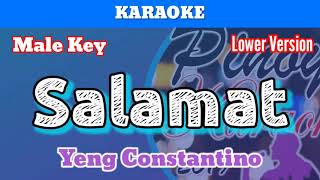 Salamat by Yeng Constantino Karaoke  Male Key  Lower Version [upl. by Ddene]