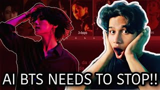 Reaction to BTS AI Cover Songs [upl. by Khan101]