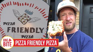 Barstool Pizza Review  Pizza Friendly Pizza Chicago IL presented by NASCAR [upl. by Kadner308]