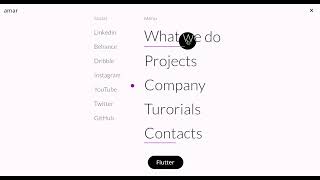 Spotlight Portfolio  Flutter Web Animations [upl. by Burnett]