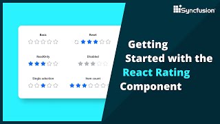 Getting Started with the React Rating Component [upl. by Oidgime]