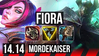 FIORA vs MORDEKAISER TOP  8 solo kills 900 games  EUW Master  1414 [upl. by Francoise]