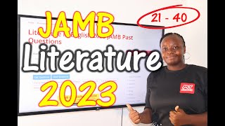 JAMB CBT Literature in English 2023 Past Questions 21  40 [upl. by Secnirp]