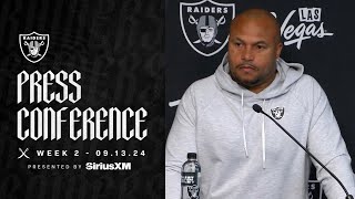 Coach Pierce on Final Prep for Ravens ‘All Hands on Deck’  Raiders  NFL [upl. by Winter565]