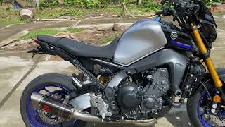 Yamaha MT09 SP 2022  Akrapovic Racing Line full system exhaust sound [upl. by Asiram572]