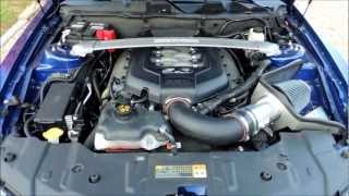 2013 Ford Mustang GT Steeda Cold Air Intake Installed [upl. by Yelehsa]