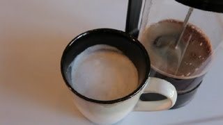 How to Make a Cappuccino With French Press Coffee  Coffee Making [upl. by Notnilk]