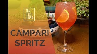 Campari Spritz  RECEITA INESQUECÍVEL [upl. by Nonnag]