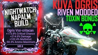 Warframe KUVA OGRIS IS BETTER THAN YOU THINK Riven modded builds [upl. by Ainolopa964]