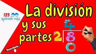 PARTES de la DIVISIÓN para niños de tercer grado primaria ➗ [upl. by Affra237]