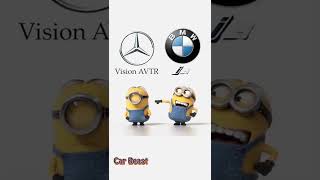 Mercedes benz Vision Avtr VS BMW i8 Comparisos minions style shorts tiktok bmw mercedes [upl. by Hagerman127]