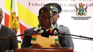 Address by the President Cde ED Mnangagwa at the Zimbabwe Irrigation Investment Conference [upl. by Asenad]