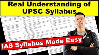 Real Understanding of UPSC Syllabus  IAS Syllabus Made Easy  Gaurav Kaushal [upl. by Nike]